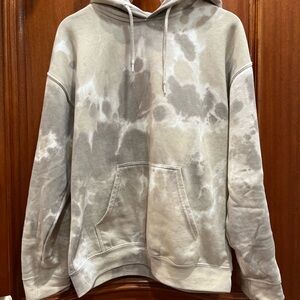 Gray Tie-Dye Women's Hoodie